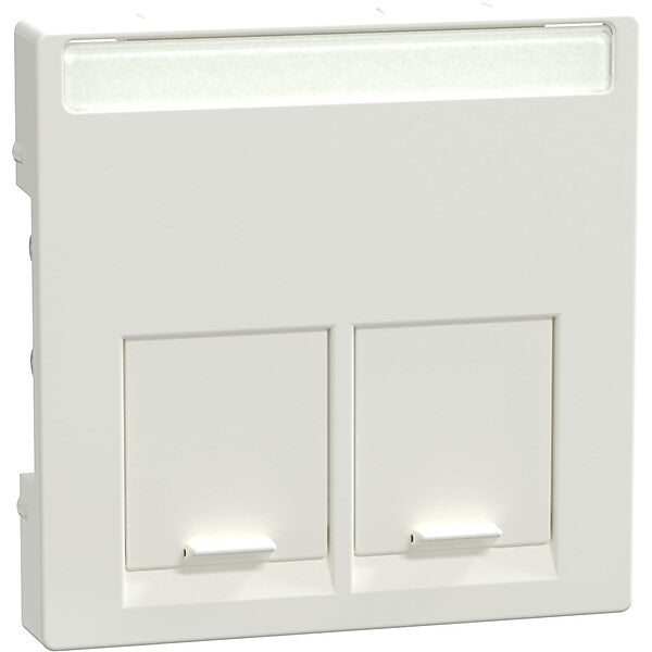 Merten Zentralplatte 2fach polarws gl MEG4574-0319